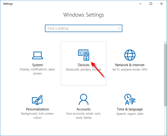 Enable Microsoft Printer on Settings