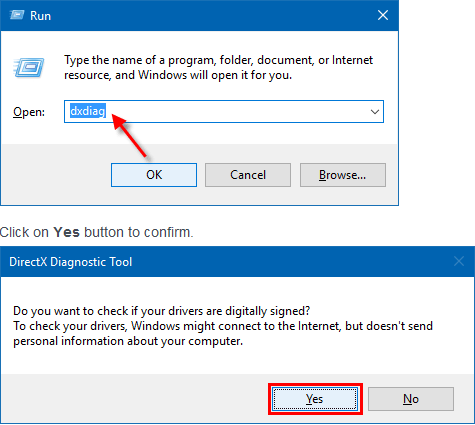 DirectX Diagnostic Tool