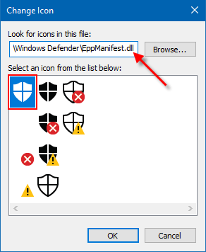 Windows Defender Shortcut