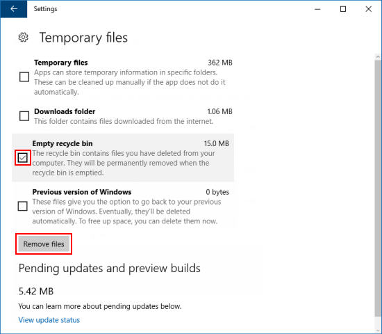 Remove previous version of Windows