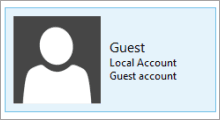 enable/disable guest account