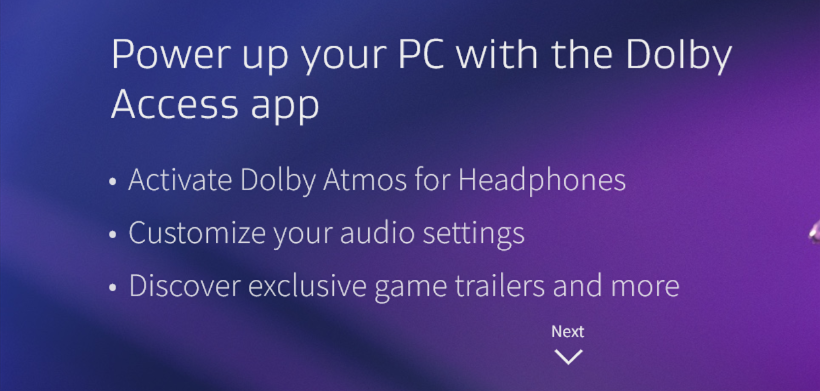 OEM preinstall dolby atmos on pc