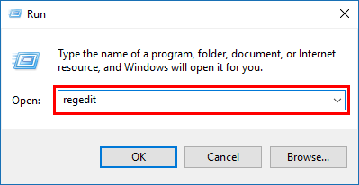 Open the Registry Editor