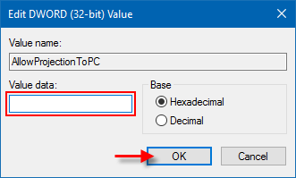 Enable ability to projection to this PC