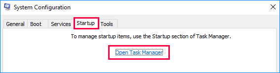 open task manager