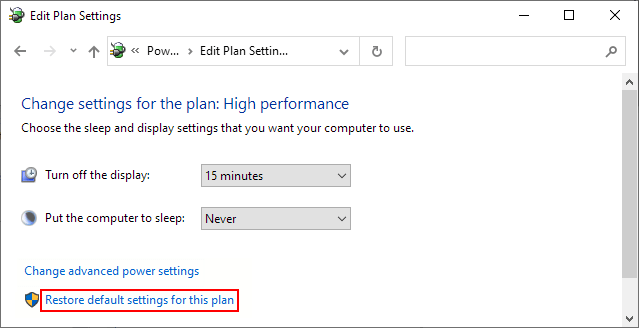 Change Critical battery level