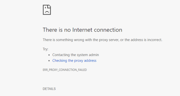 proxy server network error