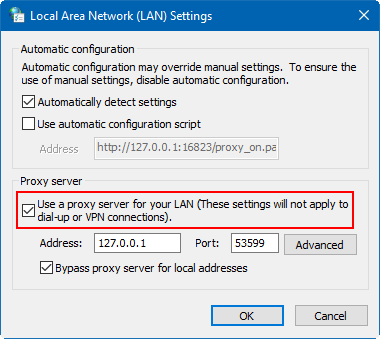 Use a proxy server for your LAN