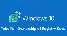 gain permissions for registry key