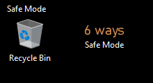 boot Windows 10 in safe mode