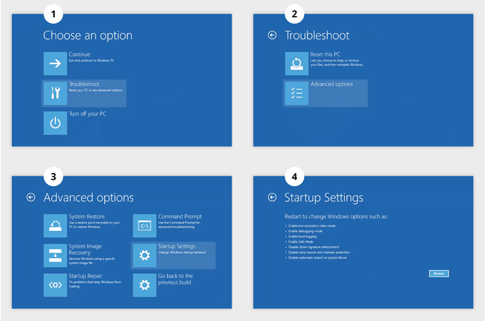 Boot Windows 10 to Safe Mode