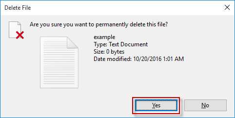 Confirm Delete