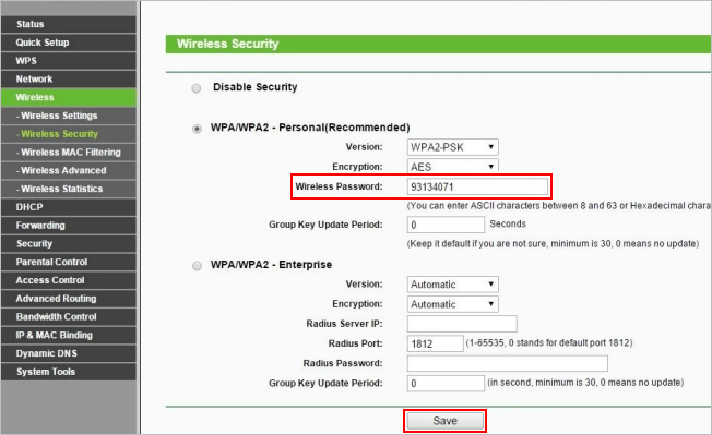 Change Wi-Fi Password