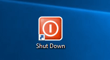 create shutdown or restart shortcut in Windows 10