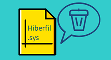 delete hiberfil sys file