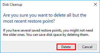 click Delete