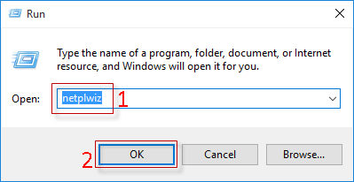 run netplwiz