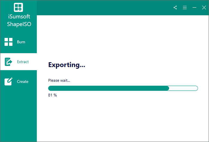 Extracting iso file using iSumsoft ShapeISO