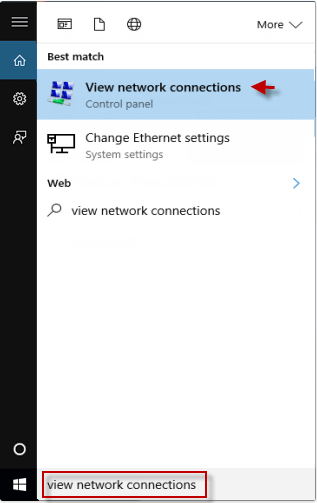 Find mac address in network connections