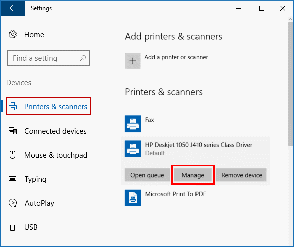 View the Printer IP Address