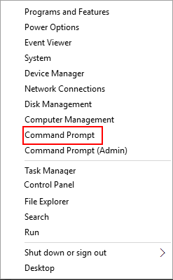 Open Command Prompt