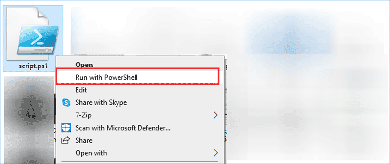 run winre auto update script with powershell