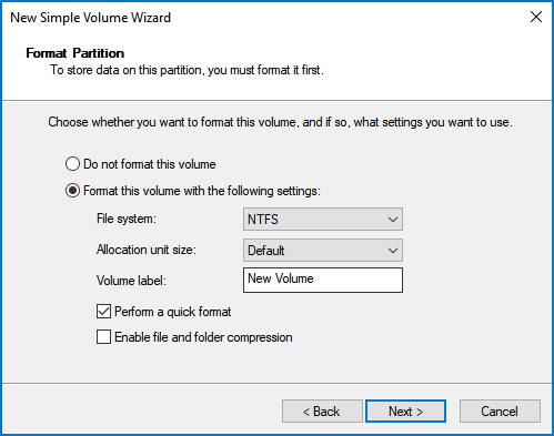 Format Partition