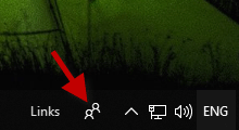 remove people icon from taskbar