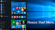 resize start menu