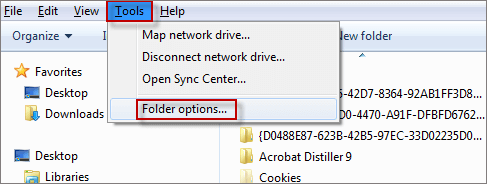 choose folder options