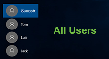 see all users in Windows 10