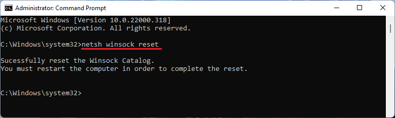 netsh-winsock-reset