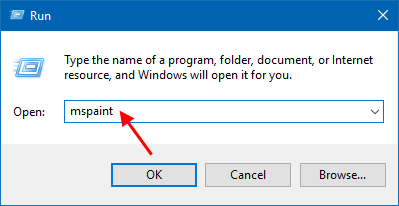 Run mspaint