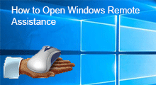 open windows remote assistance