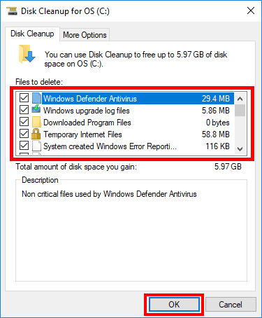 delete system junk files