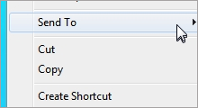 remove or restore send to menu