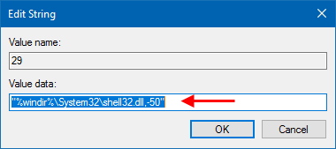 Set value data