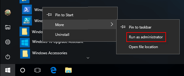 Run as Administrator using Context Menu