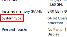 check if Windows 10 32-bit