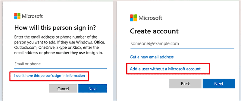 create a new microsoft account