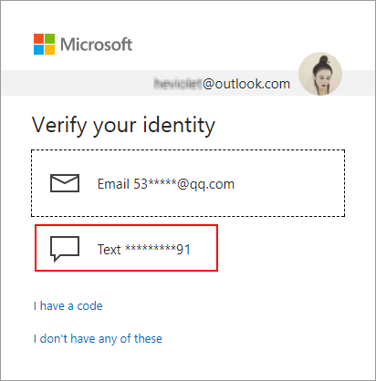 Verify your identity