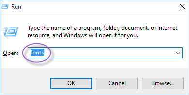 open run dialog box