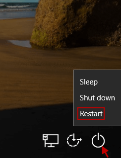 choose restart