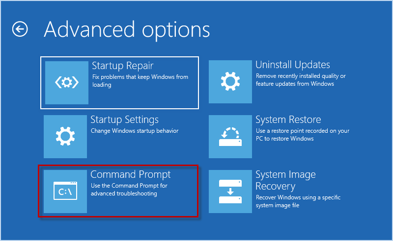 choose Command Prompt