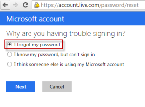 someone just tried to change my microsoft account password