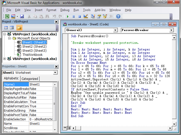 Free Ways To Unprotect Excel Sheet Without Password