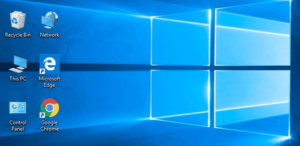 display desktop icons windows 10