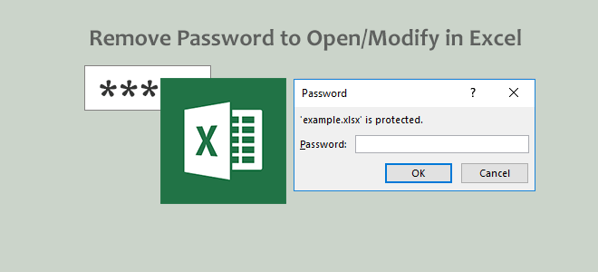 How To Remove Password To Open Modify In Excel 2010 2016 File