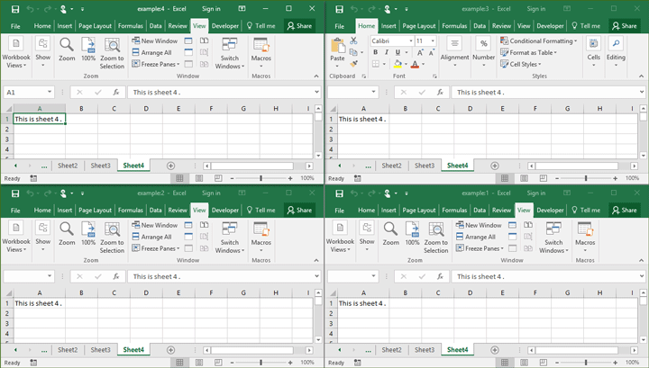 How To View Two Or More Sheets Of The Same Excel Workbook At Once