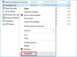 windows snipping tool file location windows 10